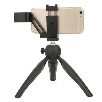 

Manbily Phone Tripod Stand Aluminium Mini Tripod Desktop Live Mobile Phone Fixed Bracket Kit for OSMO Pocket Ballheal Camera