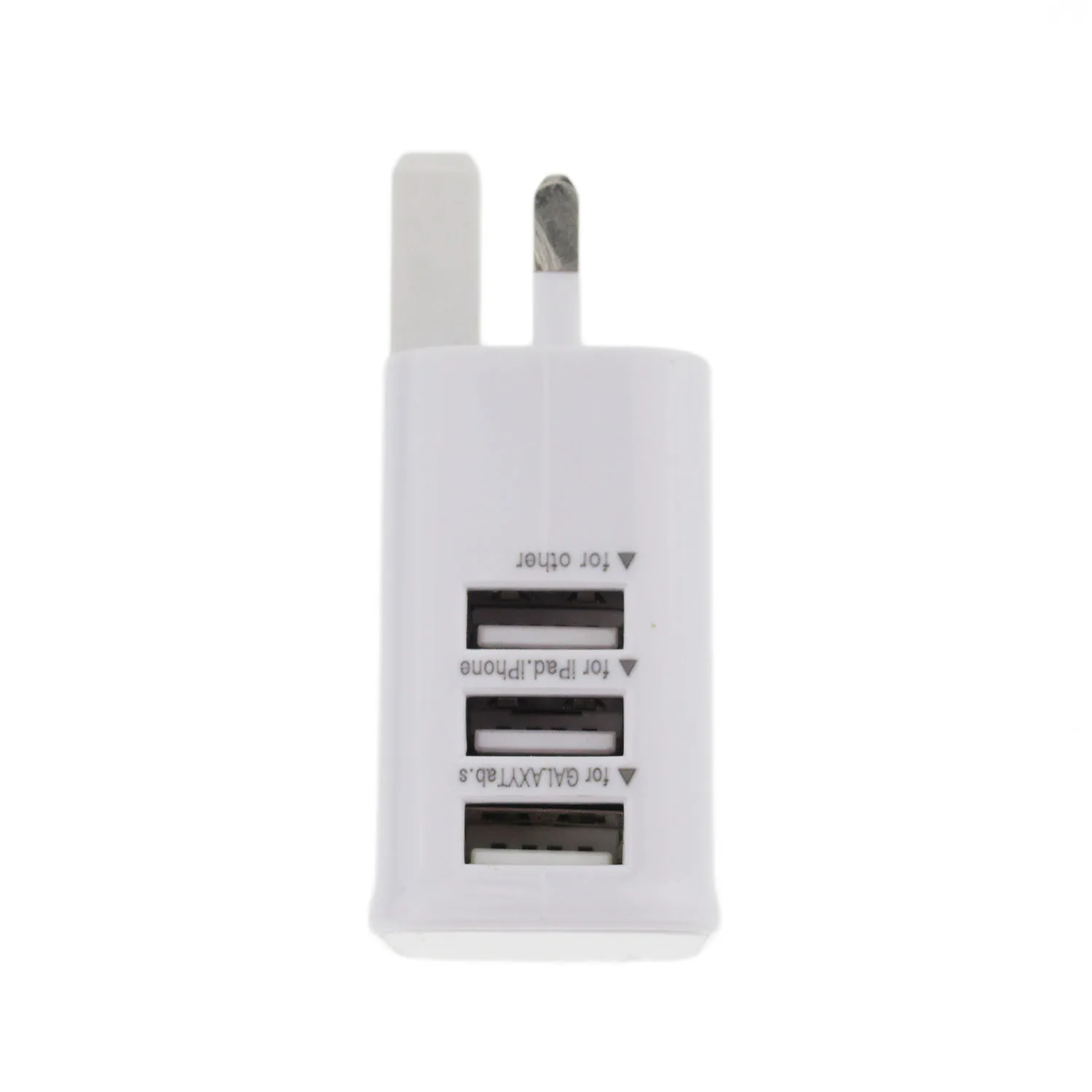 Мобильный телефон USB зарядное устройство UK Plug быстрое зарядное устройство для Iphone samsung S8 huawei mate 20 Xiaomi USB дорожное настенное зарядное устройство 3 A порты 5V 3A