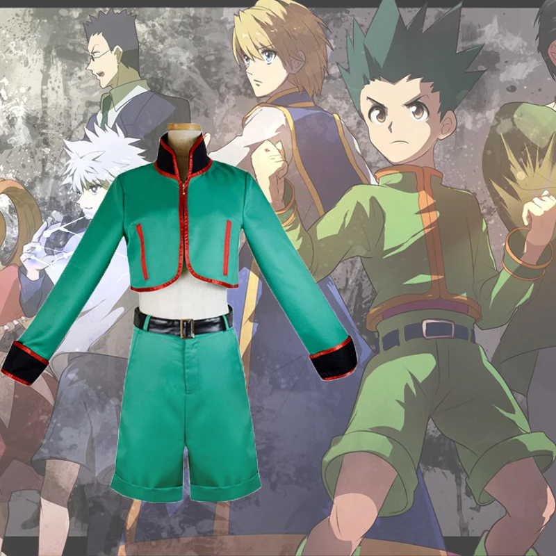 Anime Hunter X Hunter Gon Freecss Cosplay Costumes Top Pants Belt Full Set For Party Customized Halloween Suit For Adult Scary Costumes Aliexpress