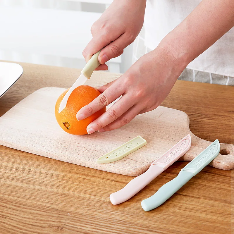 Kitchen Knives Cooking Tool Ceramic Paring for Fruits Vegetables Chef Utility High Quality Slicing Anti-slip Handle Knives Kitchen Knives Cooking Tool Ceramic Paring for Fruits Vegetables Chef Utility High Quality Slicing Anti-slip Handle Knives