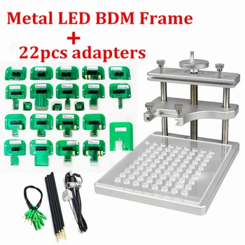 

Metal LED BDM Frame Stainless Steel 22pcs BDM Probe Adapters ECU Programming Bracket For KESS /KTAG /FGTECH Tuning Tool