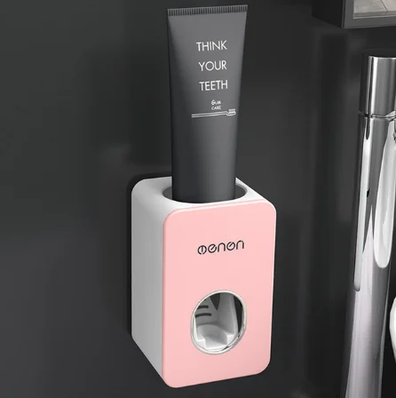 Family Toothbrush Holder Inverted Cup Wall Mount Cleanser Storage Bathroom Tools Set Makeup Cleanser Toothpaste Bathroom Storage