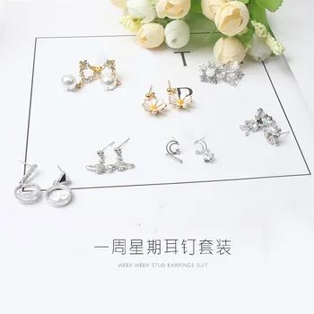 

fashionable lady earring for jewelry gift box ，daisy earring，cherry earring ，bow earring，colorful zircon earring ，