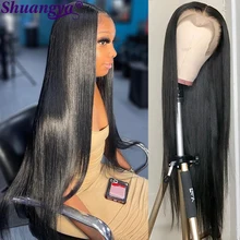 

13x6 HD Transparent Lace Front Wig 30 Inch Bone Straight Human Hair Frontal Wigs Peruvian 4x4 5x5 HD Lace Wig