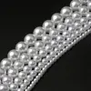 Cuentas de perlas redondas sueltas de ABS para fabricación de joyas, abalorios de imitación DIY, blancas y beige, 4/6/8/10/12/14/16/18/20mm ► Foto 2/6