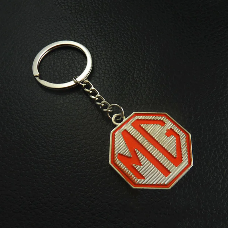 

High-End Car Key Pendant For MG Logo Keychain Metal Key Ring Holder Gift for MG 3 5 6 7 TF ZR ZS ES GS Morris 3 Auto Accessories