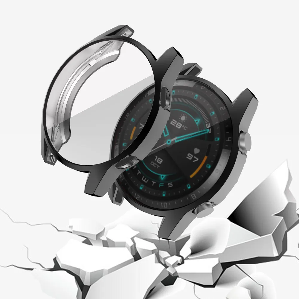 Защитный чехол для часов Huawei Watch GT 2 46 мм мягкий силиконовый защитный из ТПУ