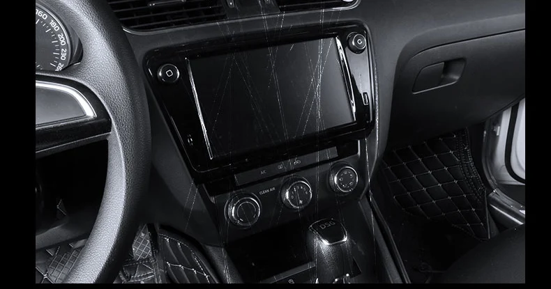 Lsrtw2017 Автомобильная Центральная панель управления gps экран панель кондиционера планки для Skoda Octavia a7- аксессуары для интерьера
