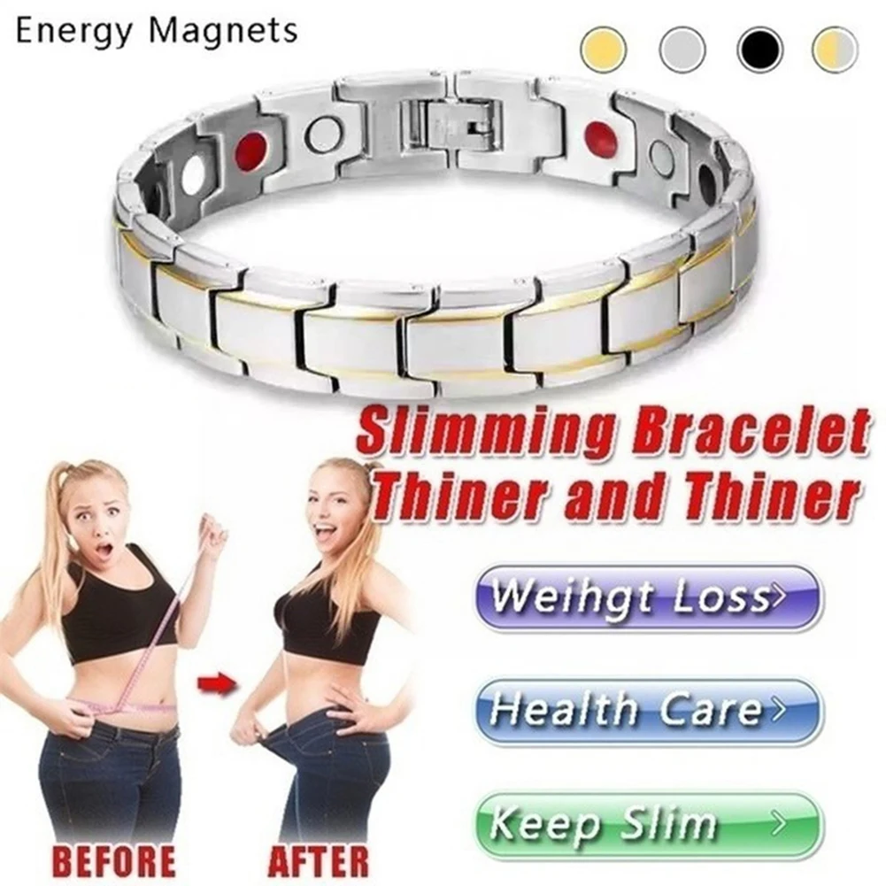 Weight Loss Bracelets Slimming Energy Bangle Men Women Jewelry Bracelets Twisted Magnetic Therapy Bracelet Health Care