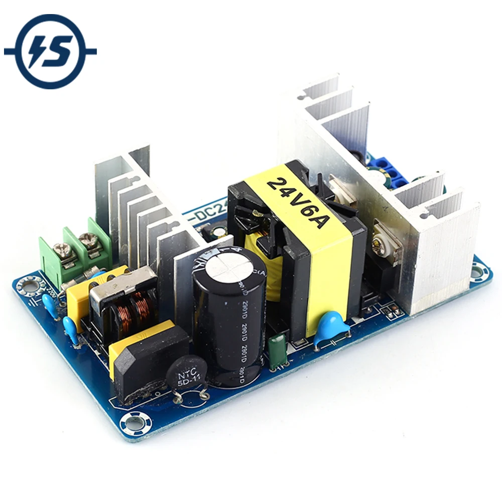 Понижающий модуль источника питания понижающий преобразователь Φ 24V 6A 150W 110V 220V до