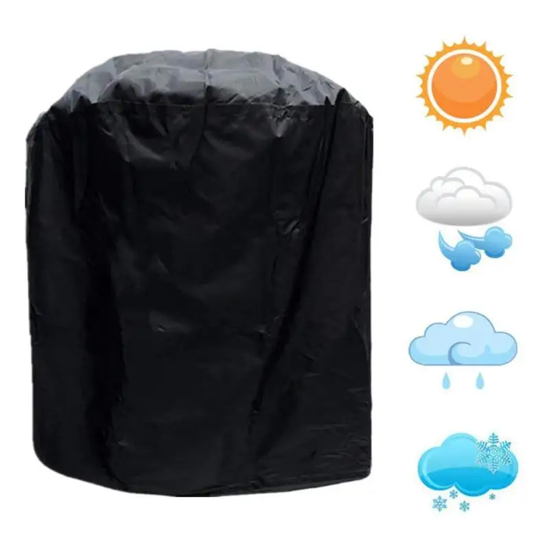 BBQ Grill Dust-proof Cover with Adjustable Elstic Inclined Rope Waterproof Oxford Fiber Cloth Barbecue Accessories