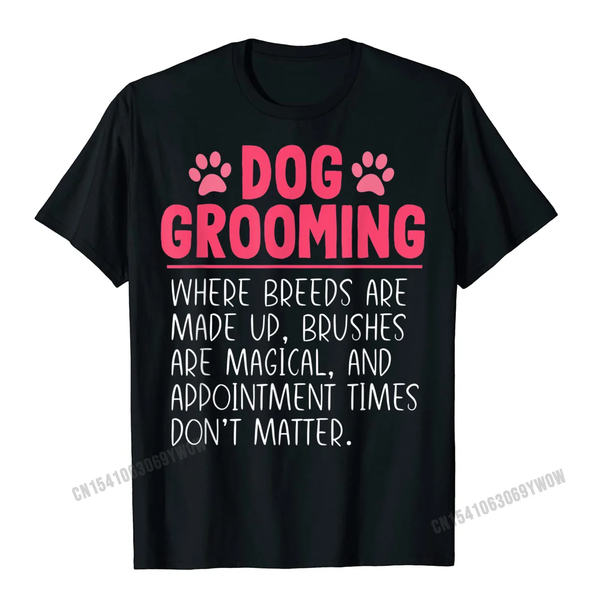 Casual Printed On Tops Shirts for Men 2021 Labor Day Round Neck All Cotton Short Sleeve T-shirts Crazy Tshirts Dog Groomer Funny Breeds Joke Pet Grooming Puppy Care Gift T-Shirt__591 black