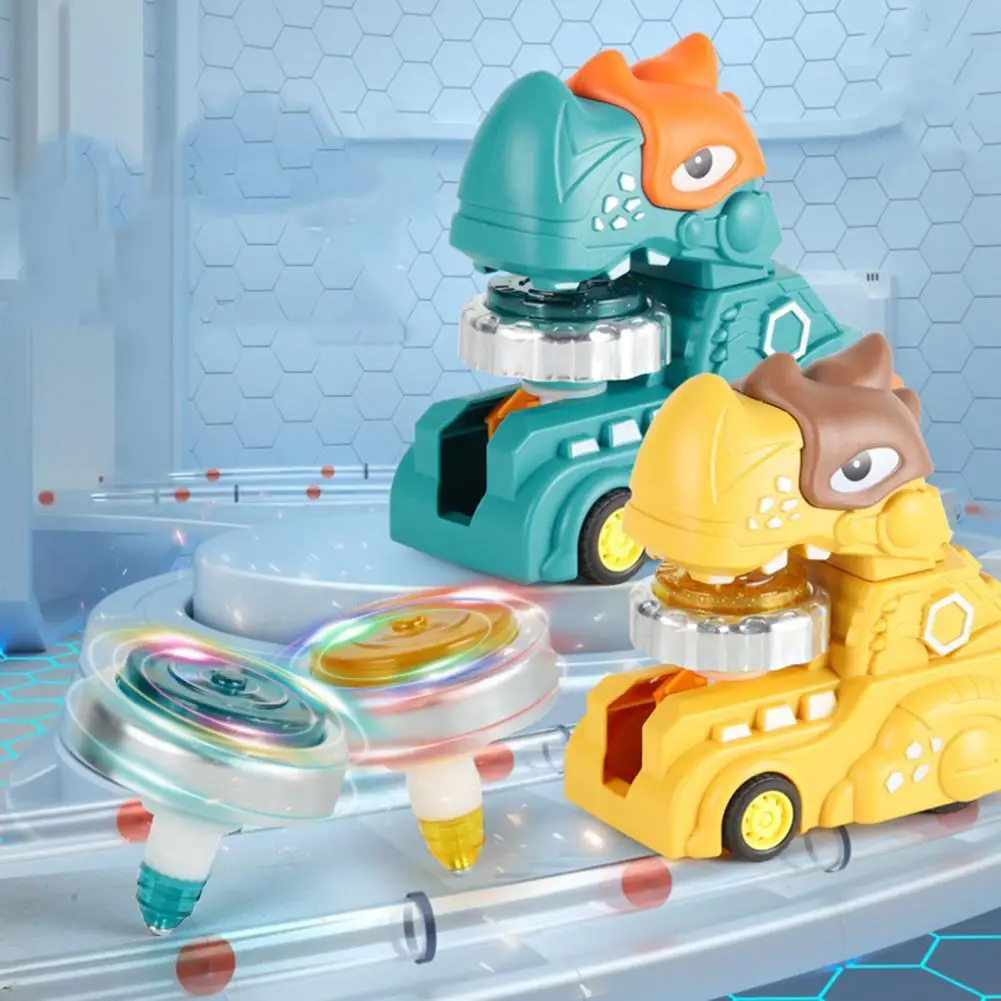 

Creative Dinosaur Truck Toy Fine Workmanship Lightweight Dinosaur Toy Dinosaur Toy with Spinning Top