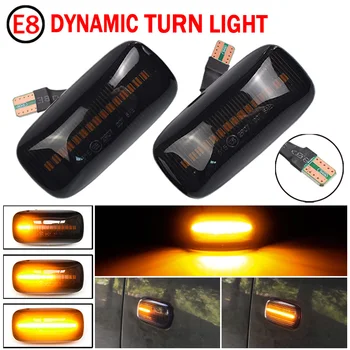 

2 Pcs LED Dynamic Turn Signal Lights Side Marker Light Lamp For Nissan Almera N15 Maxima 1995-2000 Water Side Lights