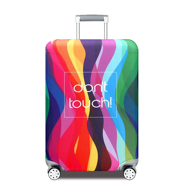 Утолщенный цветной Чехол для багажа для путешествий, эластичный чехол для костюма на колесиках, защитный чехол для женщин и мужчин, чехол для защиты от пыли, аксессуары - Цвет: Светло-желтый