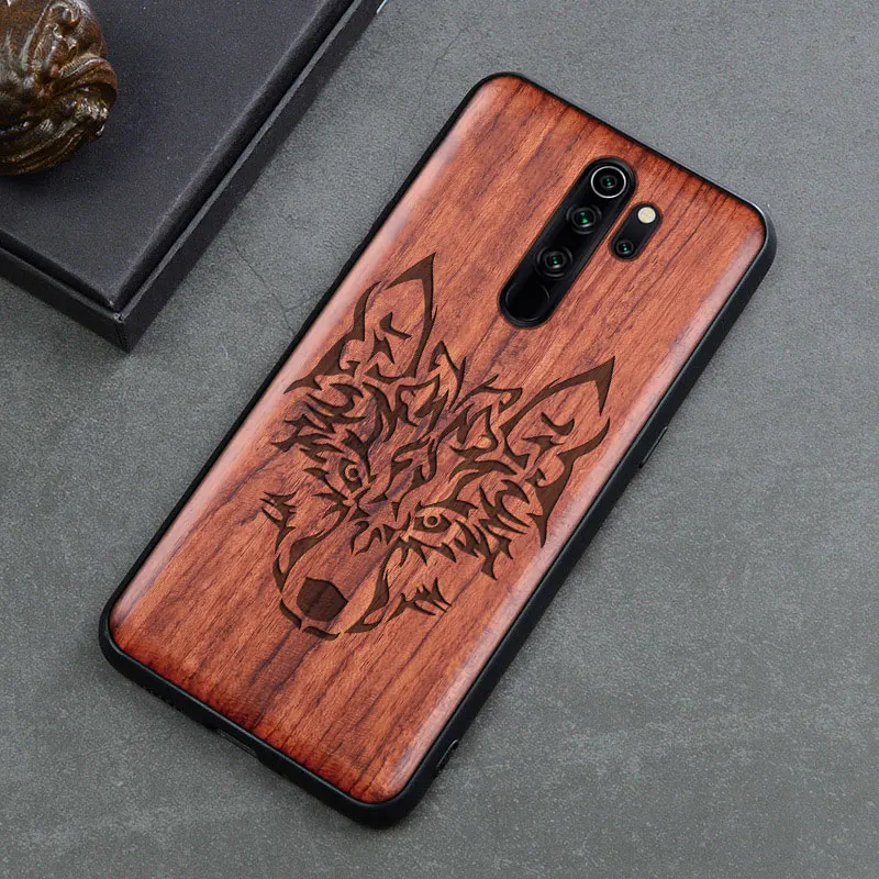 Чехол для redmi note 8 Pro, деревянный чехол, чехол для redmi note 8, палисандр, ТПУ, противоударный чехол для Xiaomi redmi note 8 pro, чехол для телефона - Цвет: 7