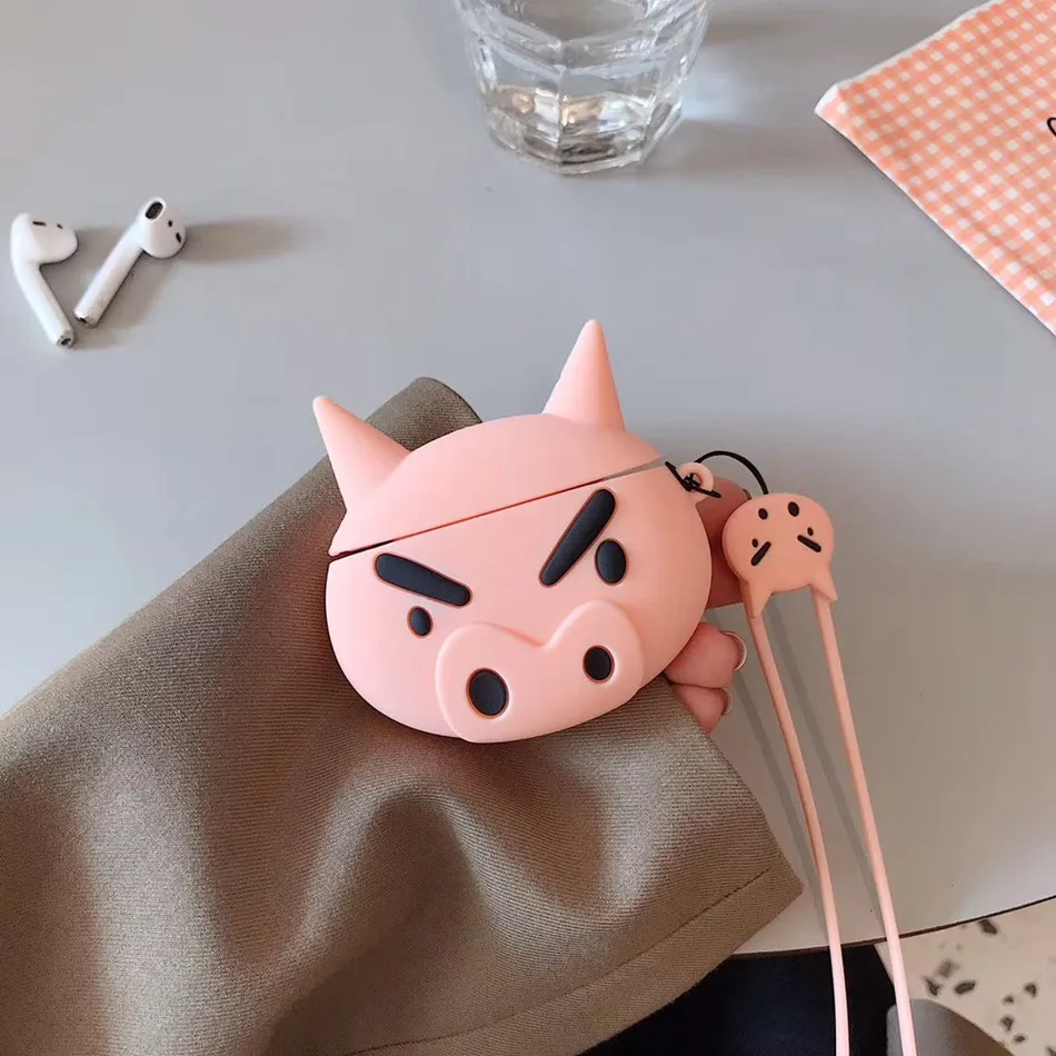 3D чехол для наушников для Airpods Pro Чехол Силиконовый Медведь Кролик поросенок Мультяшные наушники/Earpods чехол для Apple Air pods Pro 3 чехол кошка