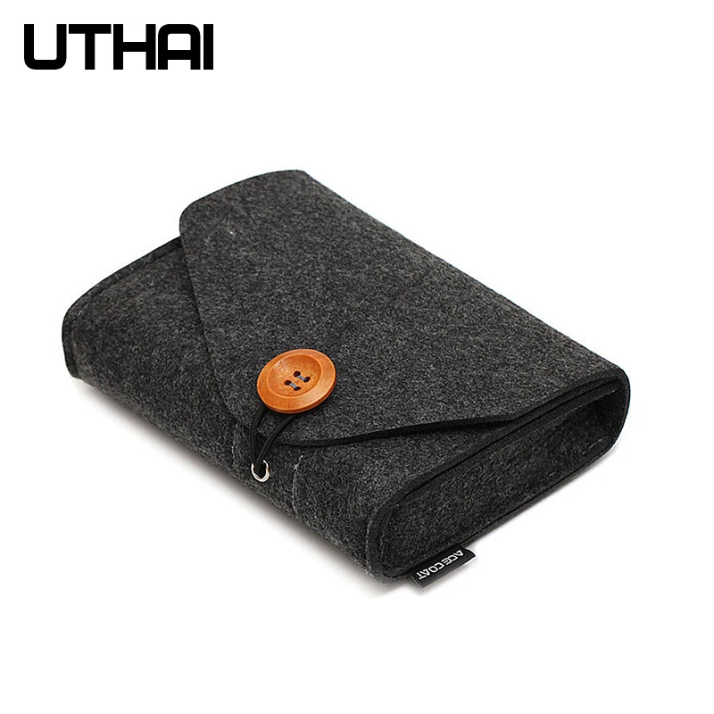 Bolsa Portátil do Armazenamento do Hdd para o Carregador do Macbook Rato Banco Móvel do Poder Fone de Ouvido Acessórios Digitais Uthai-t29 - Imagem 4