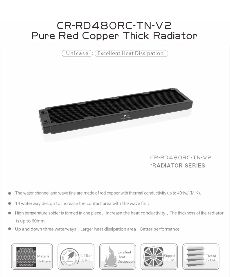 120mm Fan, Water Cooling, Liquild Cooler Row, 30mm