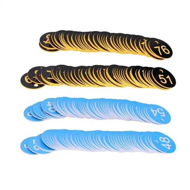 200 db Abs Kerek Számozott 1-100 Méhkas Címke Jelzőcímkék Lyukállomány Szerszám Számú Jelző - Image 3