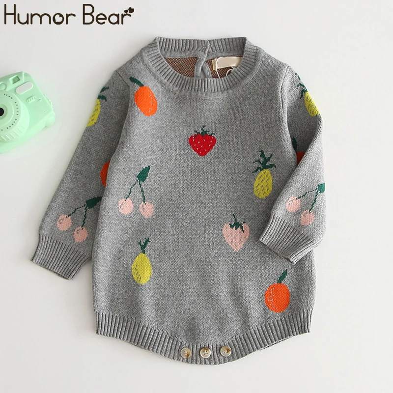 Новинка осенне зимней детской одежды Humor Bear одежда для маленьких девочек вязаная