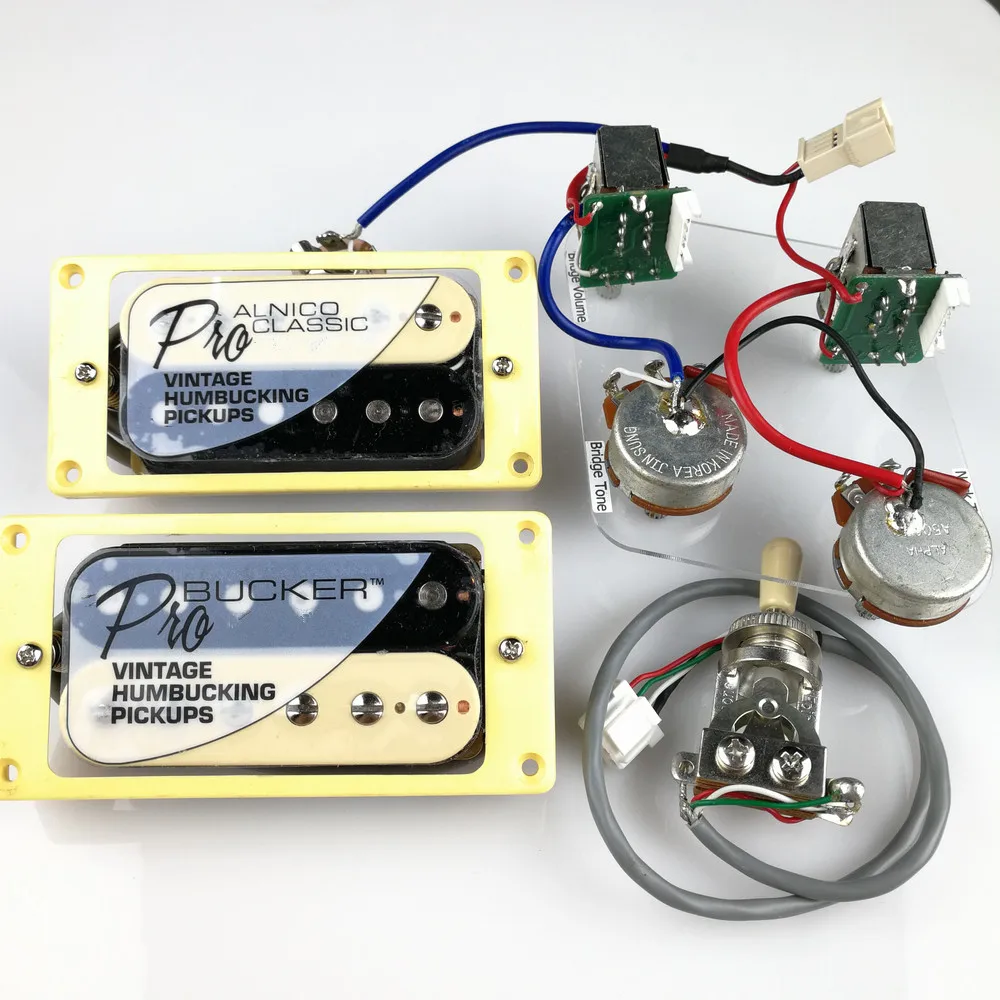 1 компл. LP Стандартный ProBucker Alnico электрогитара zebra Humbucker Pickups с профессиональным