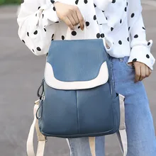 Preppy Style Designer Backpacks Women Quality PU Leather Travel Back Bag for Elegant Ladies Shopping Bag School Girl Book Bags