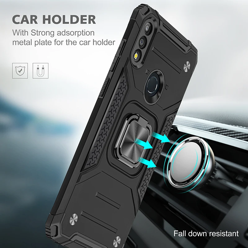 Magnetic Metal Finger Ring Stand Armor Shockproof Case For ASUS Zenfone Max Pro M1 ZB601KL ZB602KL Max Pro M2 ZB631KL ZB633KL personalised flip phone case