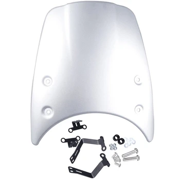 

Motorcycle Windshield Windscreen Headlight Fairing for BMW R NINE T 2014 2015 2016 2017 Motorcycle Accessories(Silver)