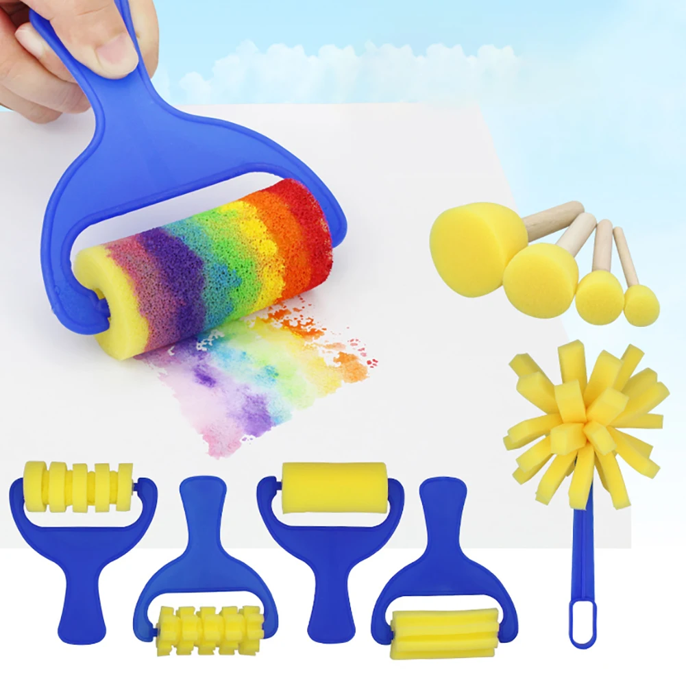 31pcs Kids Children Sponge Paint Brushes Drawing Tools for Children