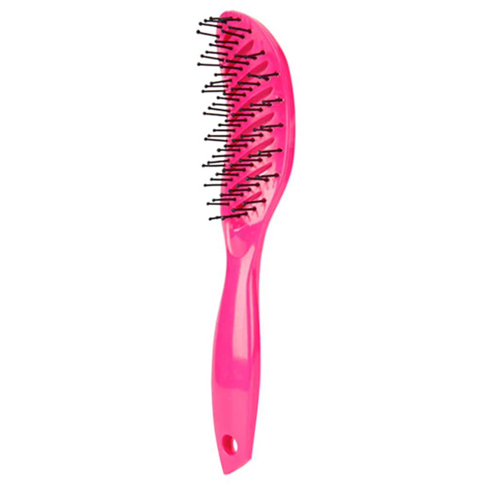 Home Handle Wet Dry Use Massage Barber Portable Brush Hair Comb Anti Static ABS Durable Gift 4