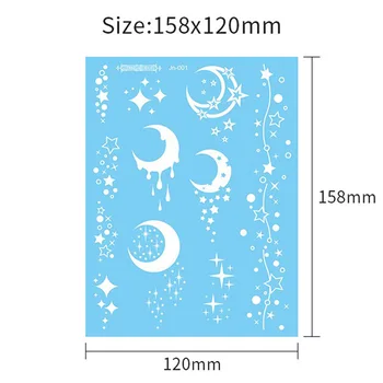 

High White Temporary Tattoo Waterproof Tattoo Stickers Face Arm Clavicle Disposable Stickers KTC 66