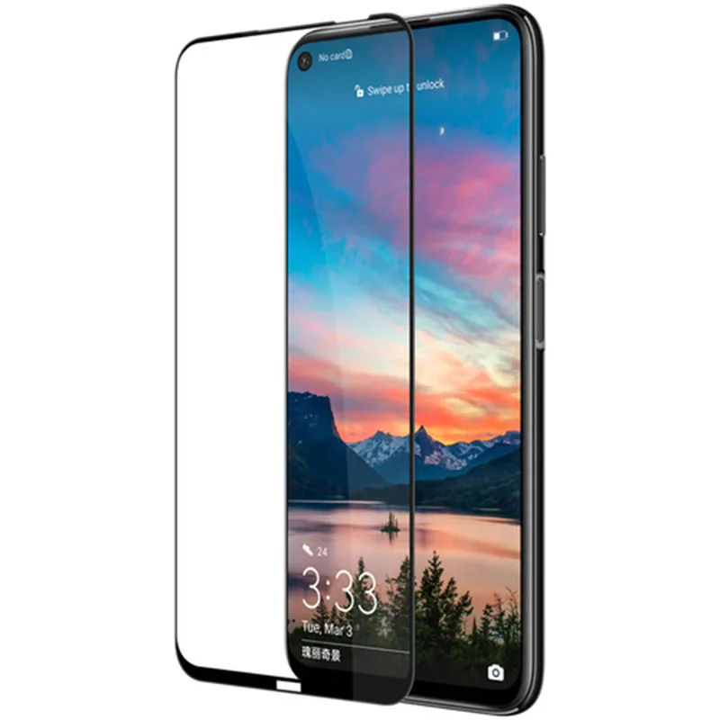 2 упаковки закаленного стекла для Huawei P40 Lite Полное проклеивание Защитная пленка