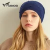 2022 Autumn Hats Knitted Solid Beanie Winter Hats for Woman Wool Soft Warmer Bonnet Ladies Casual Cap ► Photo 3/6