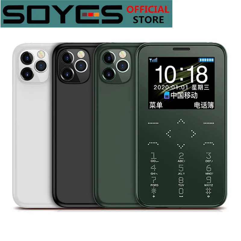Mini Mobile Phone Soyes 7S+ Dialer Supporyt Russian Arabic Hebrew Keyboard Hifi Sound