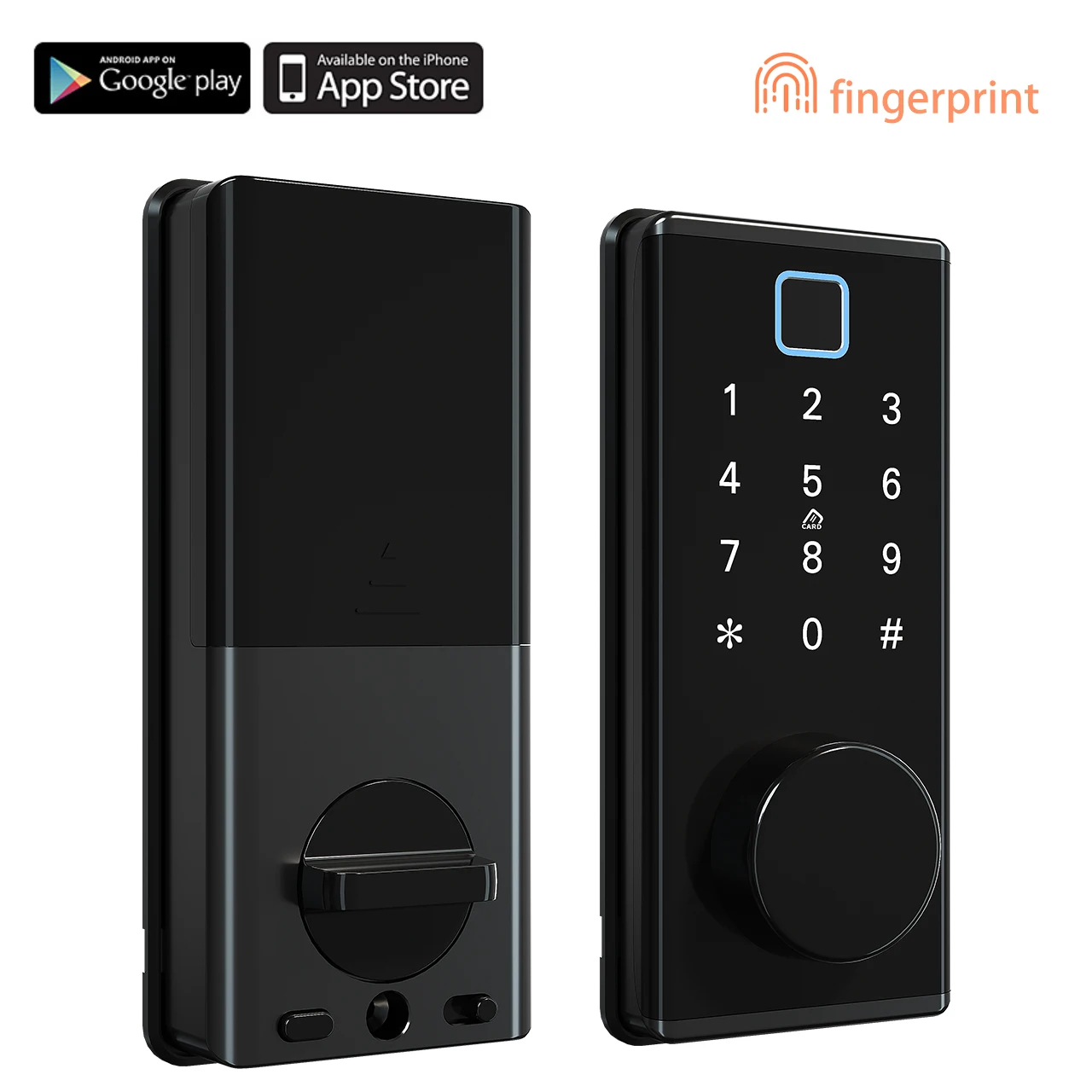 Ttlock Bluetooth Smart Home Lock Autolocked Fingerprint Door Lock Rfid