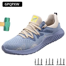 2019 Light Beef Tendon Bottom Men's Work Boots Summer Breathable Deodorant Steel Toe Cap Safety Shoes Anti-smashing Stab Shoes 2019 Light Beef Tendon Bottom Men's Work Boots Summer Breathable Deodorant Steel Toe Cap Safety Shoes Anti-smashing Stab Shoes