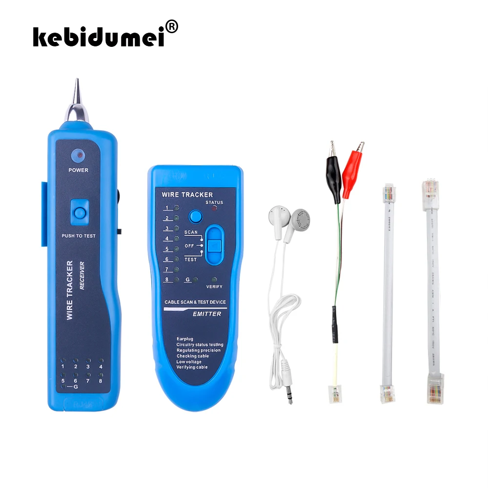 Сетевой кабель тестер детектор линия Finder для Cat5 Cat6 RJ45 UTP STP LAN телефонный провод