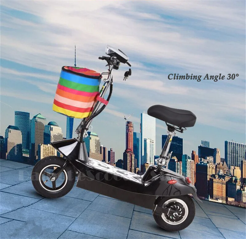 Daibot Electric Scooter 36V Two Wheel Electric Scooters 10 inch 350W Portable Pink Folding Electric Bike For Girl Women