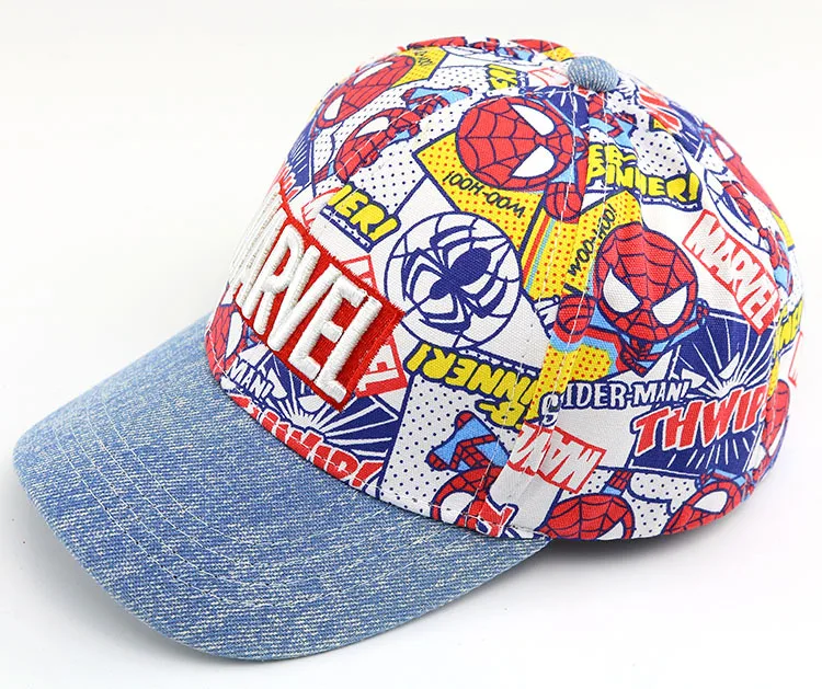 Модная бейсболка с изображением героев мультфильма детская шляпа Snapback Удобная свободно регулируемая бейсболка Спортивная Кепка для детей мальчиков и девочек