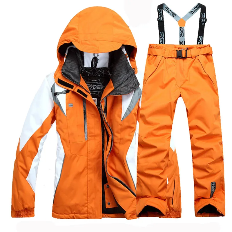 Winter Ski Suit Women Snowboarding Jacket Skiing Pants Outdoor Waterproof Windproof Thermal Two Piece Set