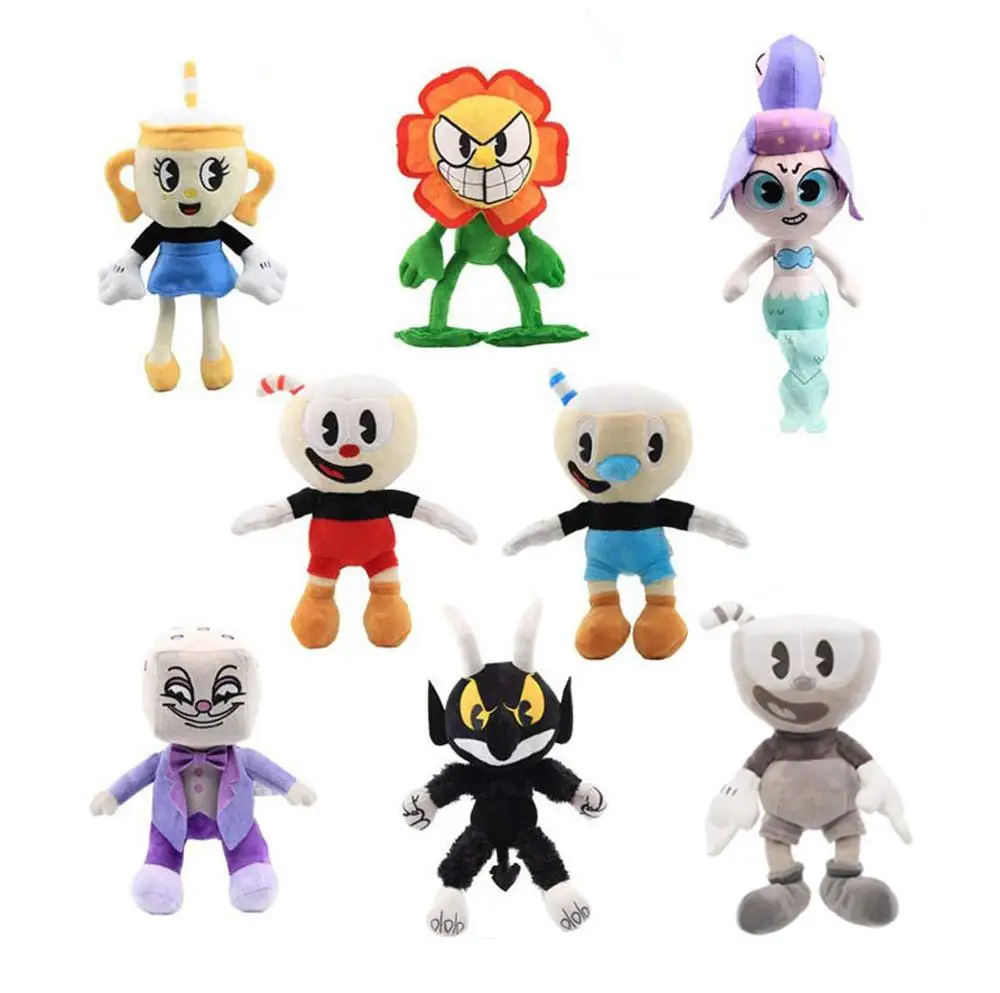 Cuphead коллекционные плюшевые изделия Cuphead плюшевые игрушки Mecup и Brocup Devil Boss, Legendary Chalice King Dice, мягкие куклы