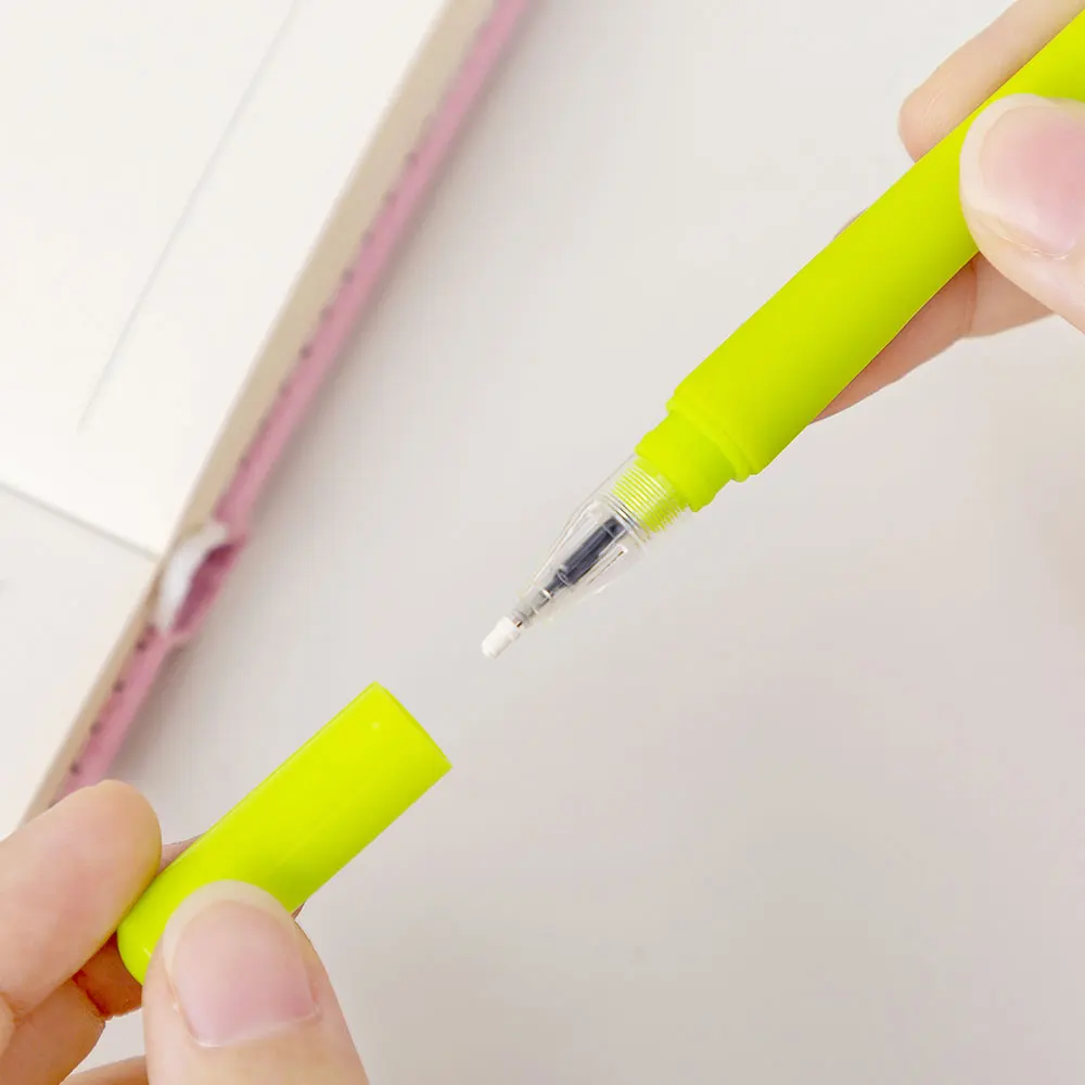 Silicone world Creative Color Changing Tulip Gel Pen Cute Flower Silicone Black Ink Pen 0.38mm Stationery Office School Supplies