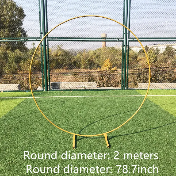 Искусственный Свадебный цветок Арка вечерние события круглый фон металлическое железное кольцо стенд Арка ребенок душ цветы круг Арка Декор - Цвет: picture color
