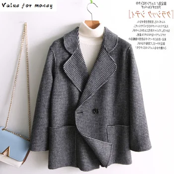 

Autumn Spring Coat Female Korean Vintage Wool Coat Women Clothes 2020 Red Coats Jacket Outwear Abrigo Mujer ZB005 ZT2527
