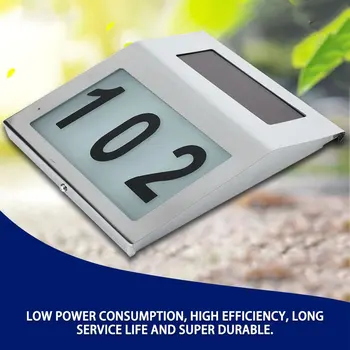 

house door number outdoor hotel led numbers apartment sign nameplates doorplate Address Plaque Digit Plate Wall Lamps Dropship