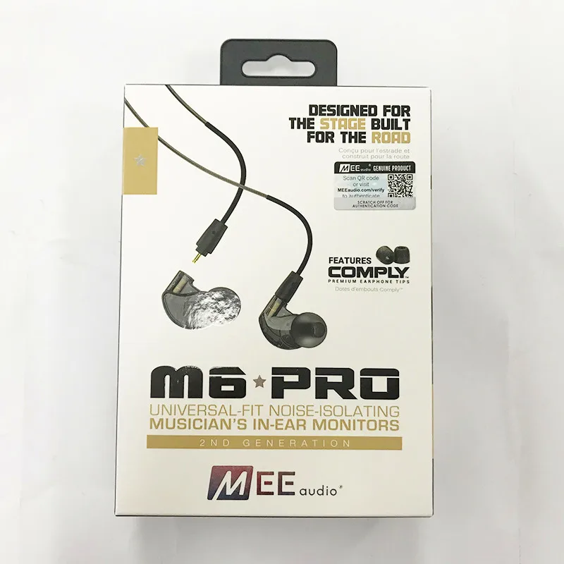 Fones de Ouvido com Cancelamento de Ruído Fone de Ouvido com Fio Monitores de Alta Fone de Ouvido Audio 2nd 3.5mm Geração 2 Fidelidade Cores 2019 Mee m6 Pro