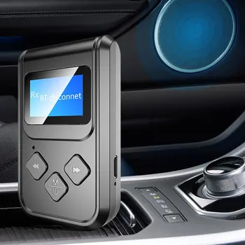 

Receiver Transmitter Four In One Adapter Lcd Screen Display One-Click Operation Built-In Battery Adapter