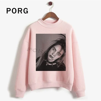 

Billie Eilish Fans Oversized Graphic Hoodies Women Ullzang Harajuku Bluzy Damskie Aesthetic Korean Girl Sweatshirt Sweat Femme