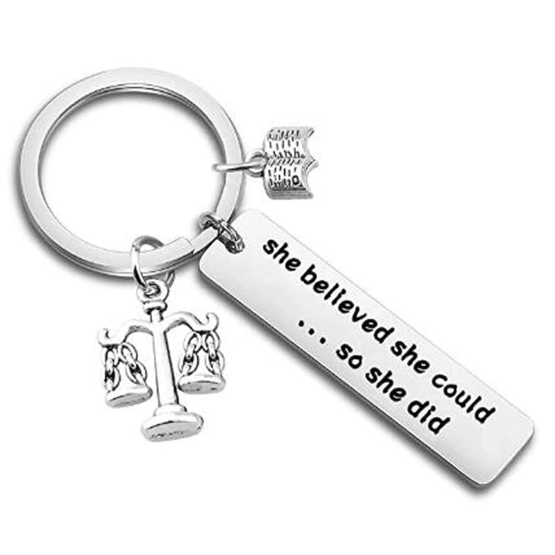 Believed Could Keyring Law School Graduation Keys Accessories Law New Gift Aliexpress